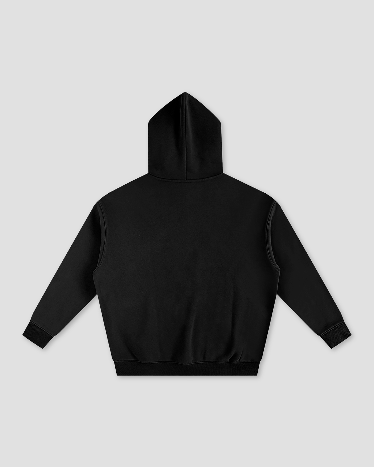 Freshly Baked Logo Oversized Heavy Fleeced Hoodie - Black