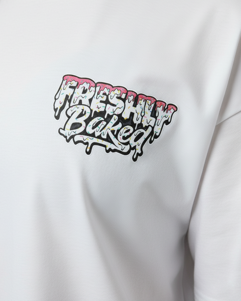 White Sprinkle Logo Tee
