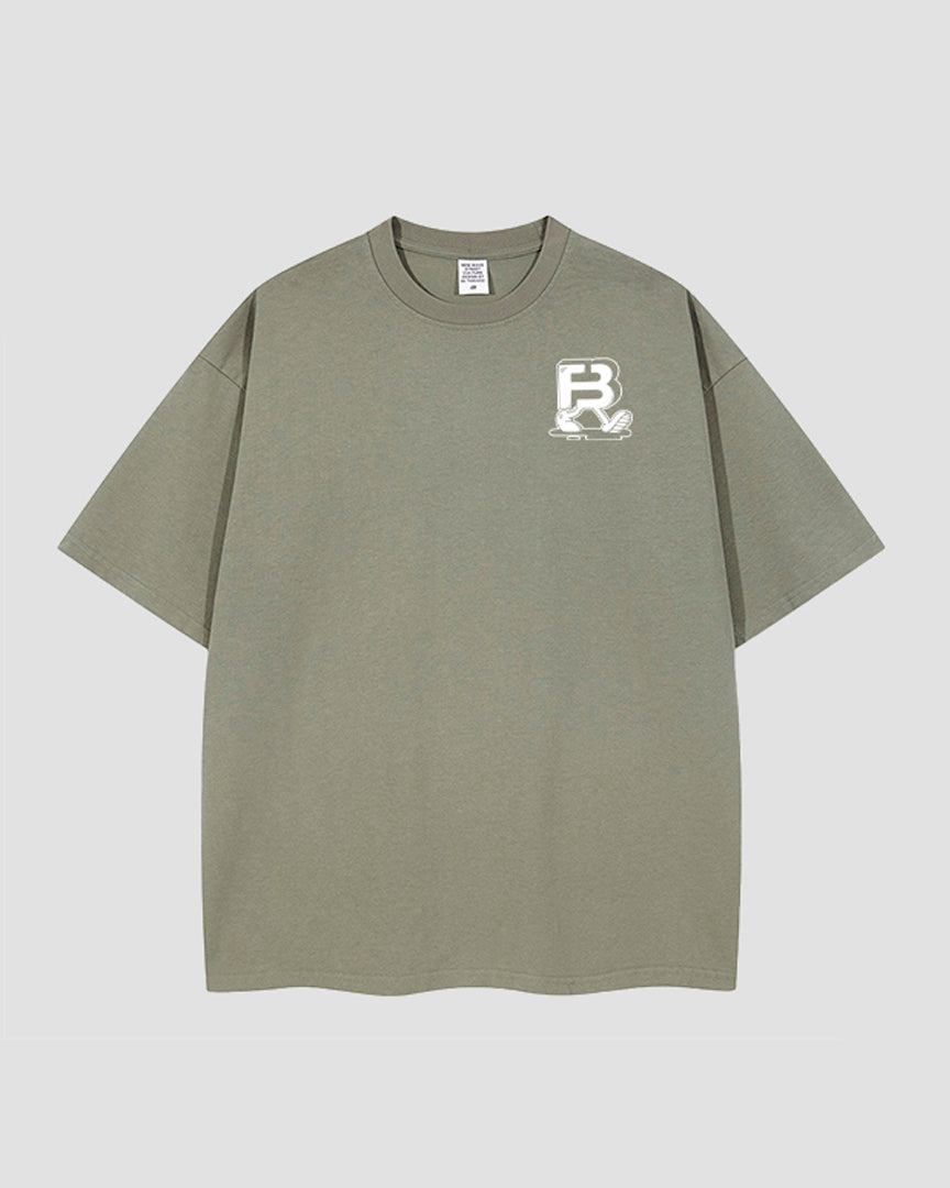 Oversized Green Washed Nugs Tee