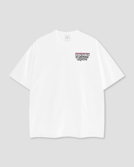 White Sprinkle Logo Tee