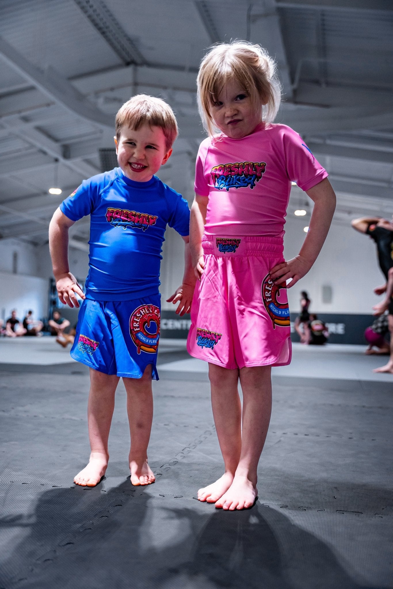 Kids Pink Base Shorts - Freshly Baked FightwearRashguards