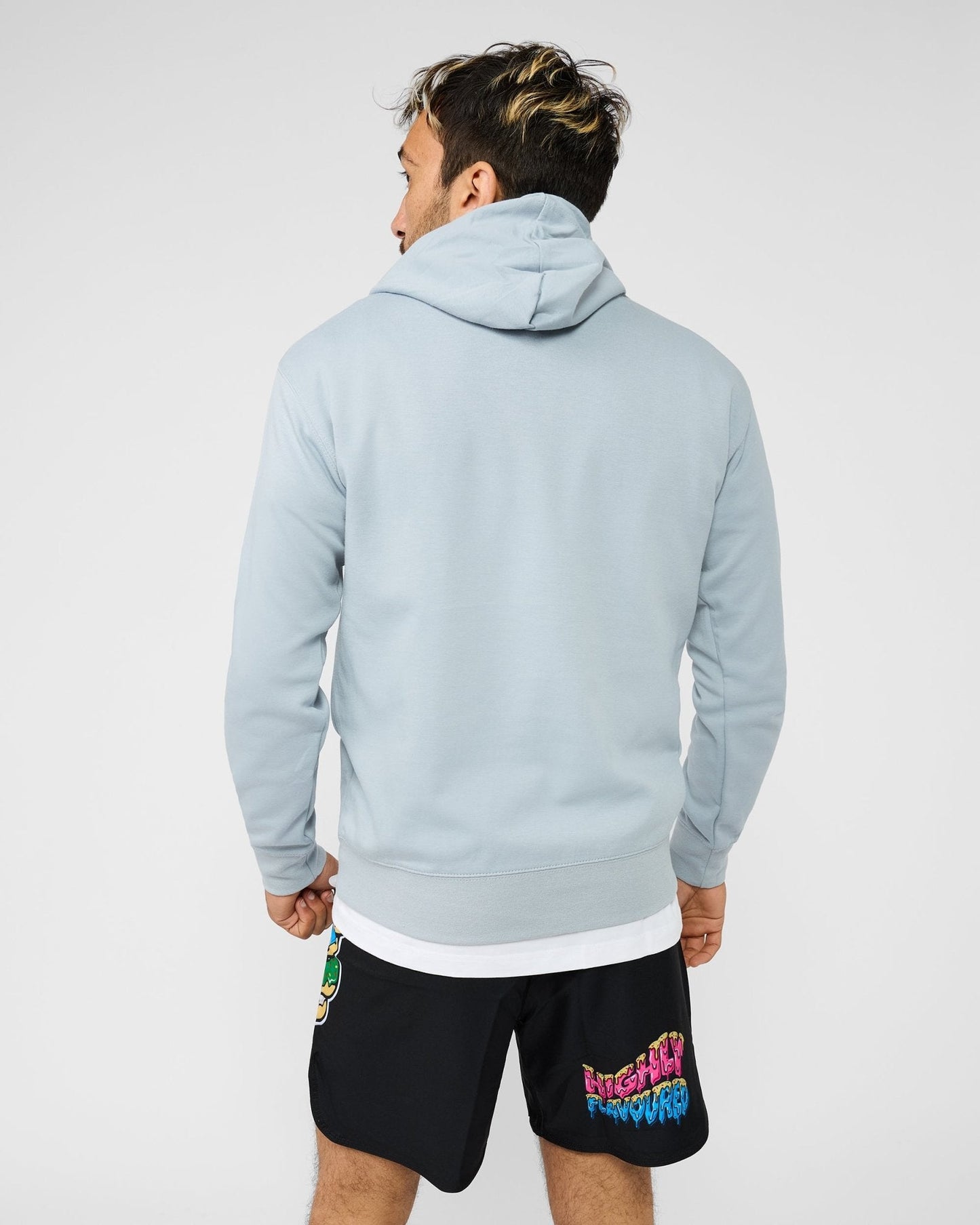 Unisex Lightweight Blue White Logo Hoody - Freshly Baked FightwearJumper