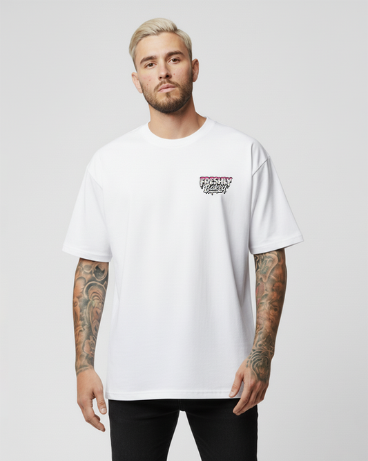 White Sprinkle Logo Tee