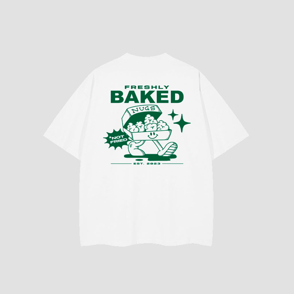 White and Green Nugs Tee