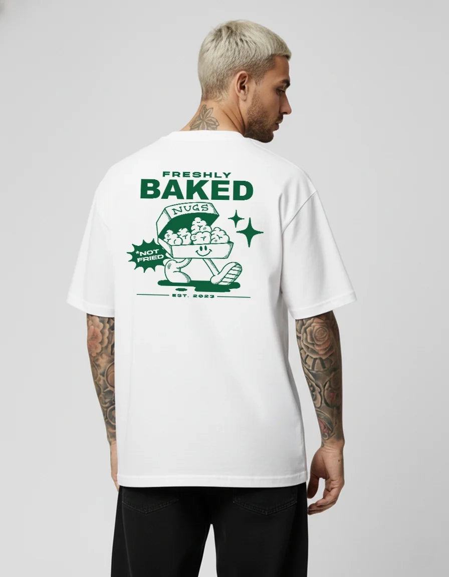 White and Green Nugs Tee