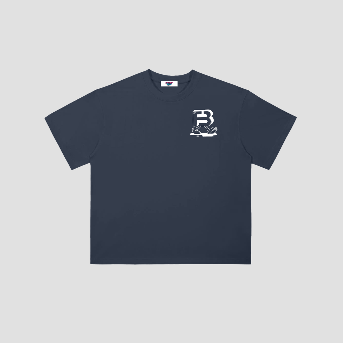 Heavyweight Pancakes T-shirts Navy Blue