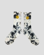 Tie Dye Crew Socks Black and white - Freshly Baked