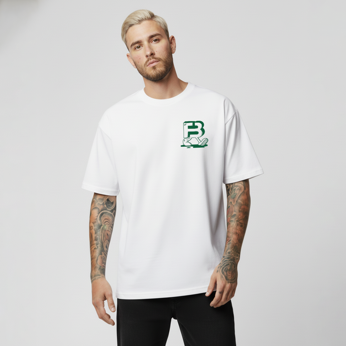 White and Green Nugs Tee