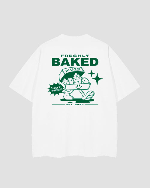 White and Green Nugs Tee