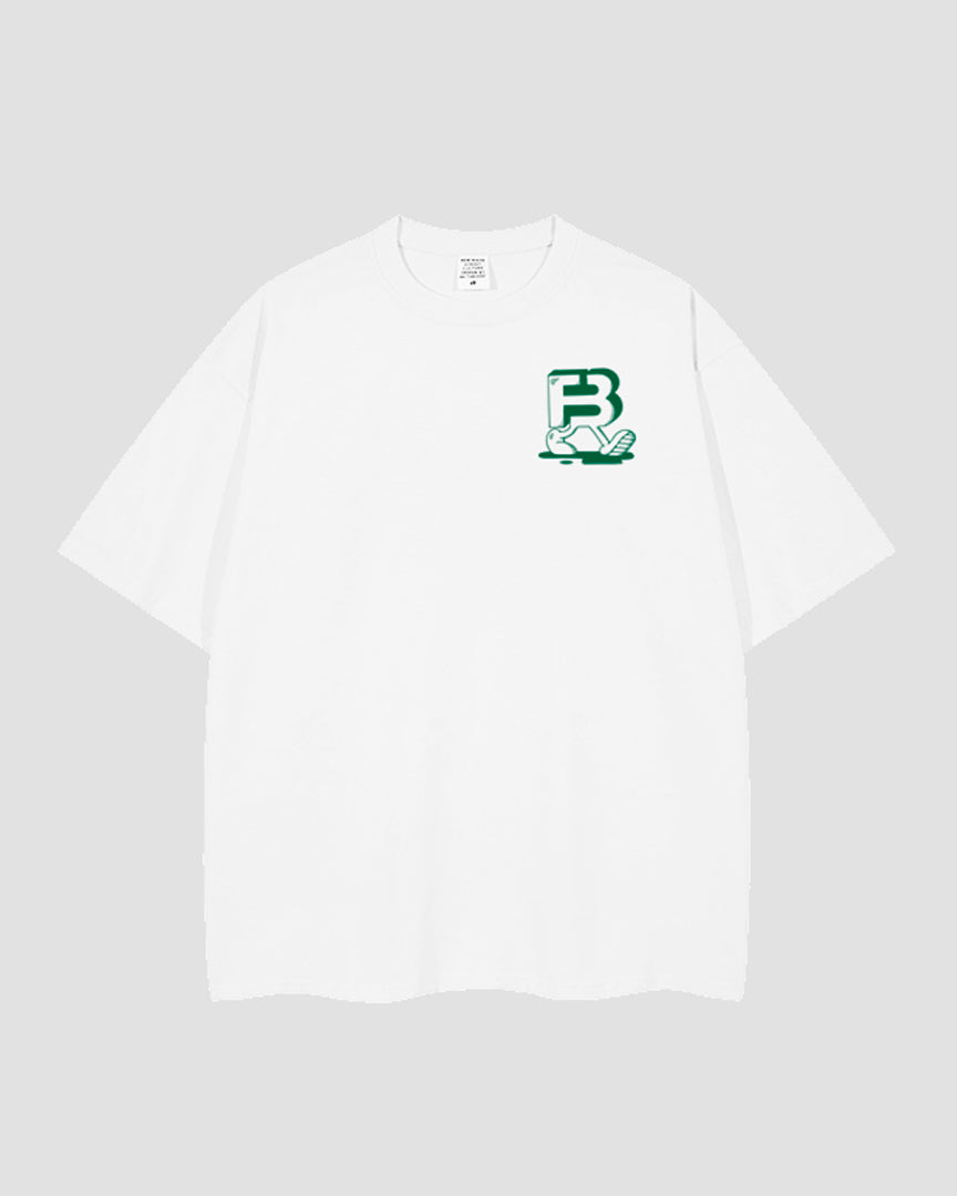 White and Green Nugs Tee