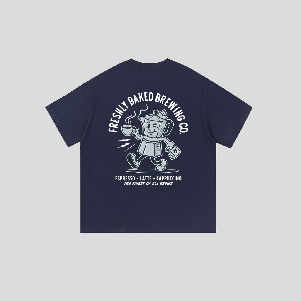 Freshly Brewed Coffee Tee - Blue