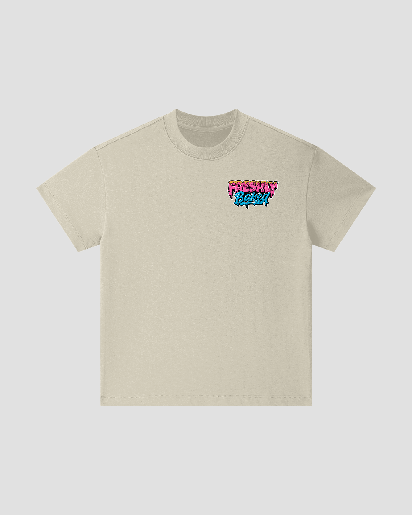 Kids Heavyweight Cotton Logo Tee Carbon Sand