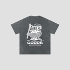 Snow Washed Oversized Cotton Pancakes Grey