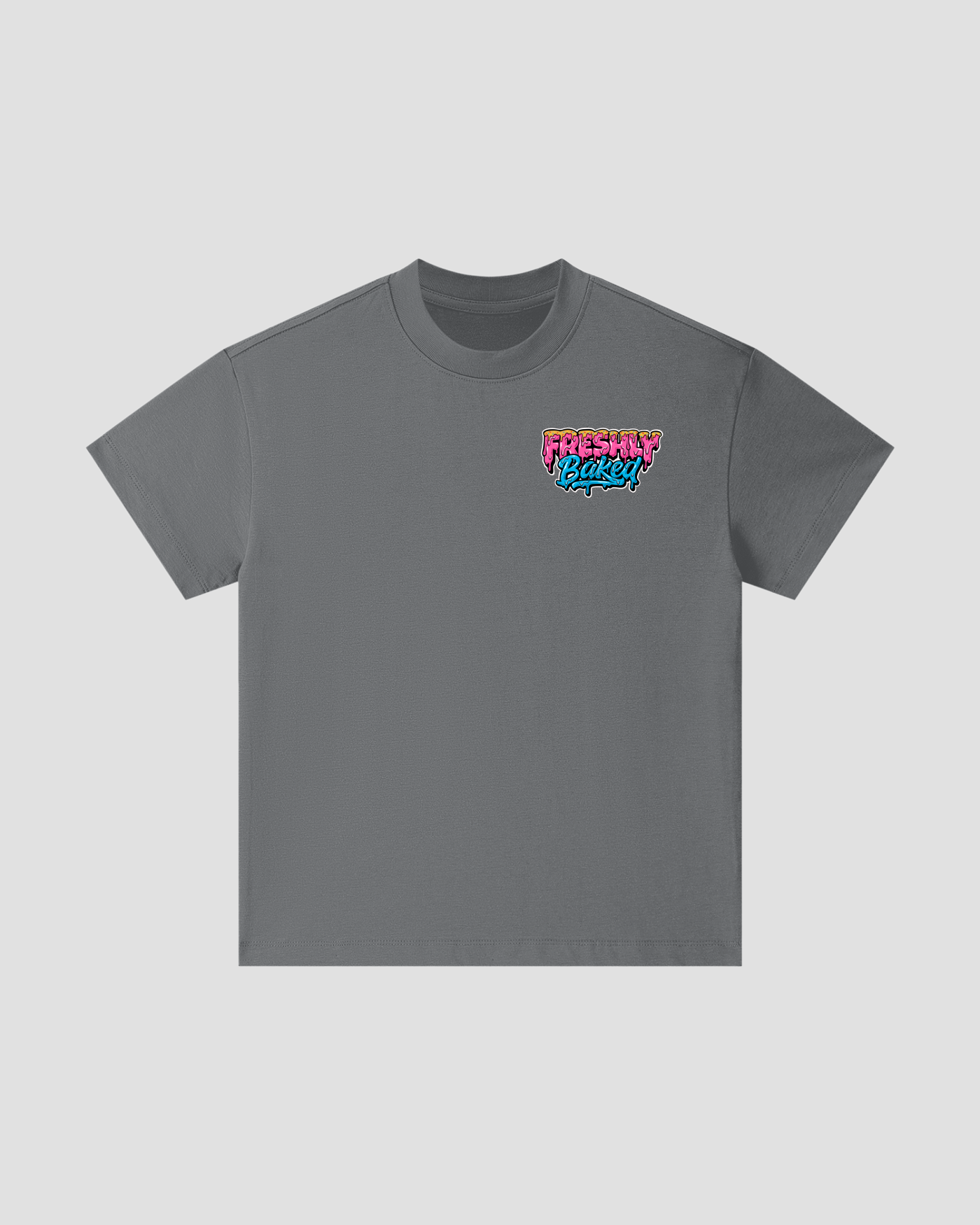 Kids Heavyweight Cotton Logo Tee Carbon Gray