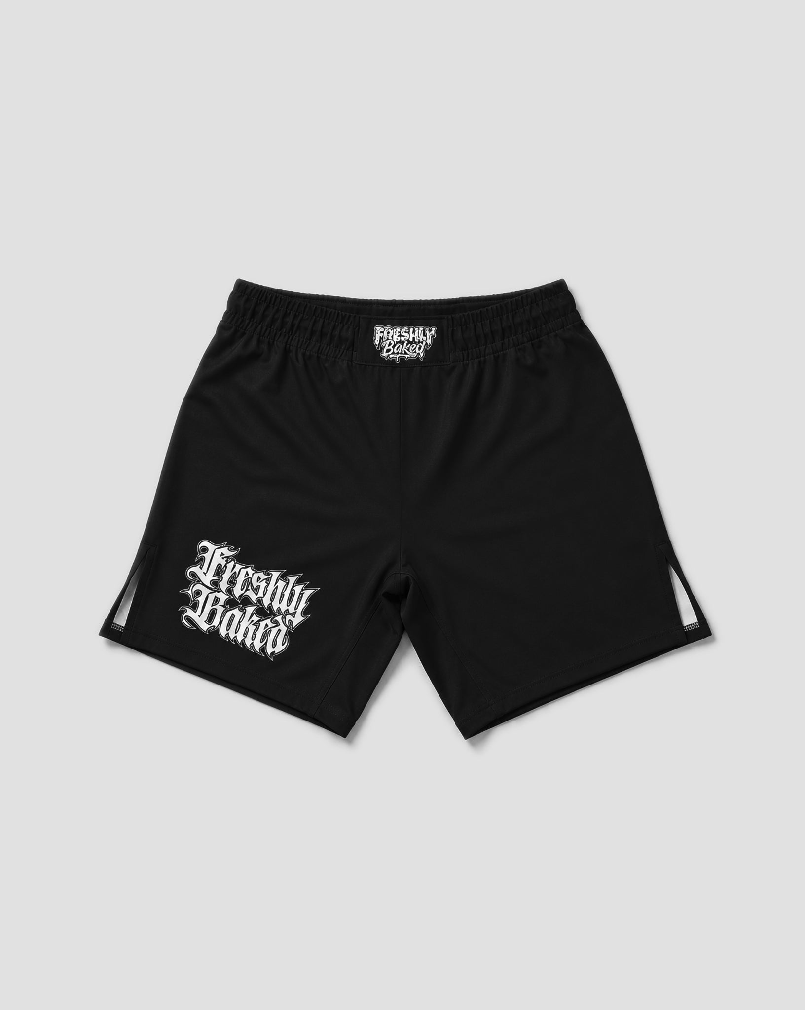 Black Gothic Logo Shorts