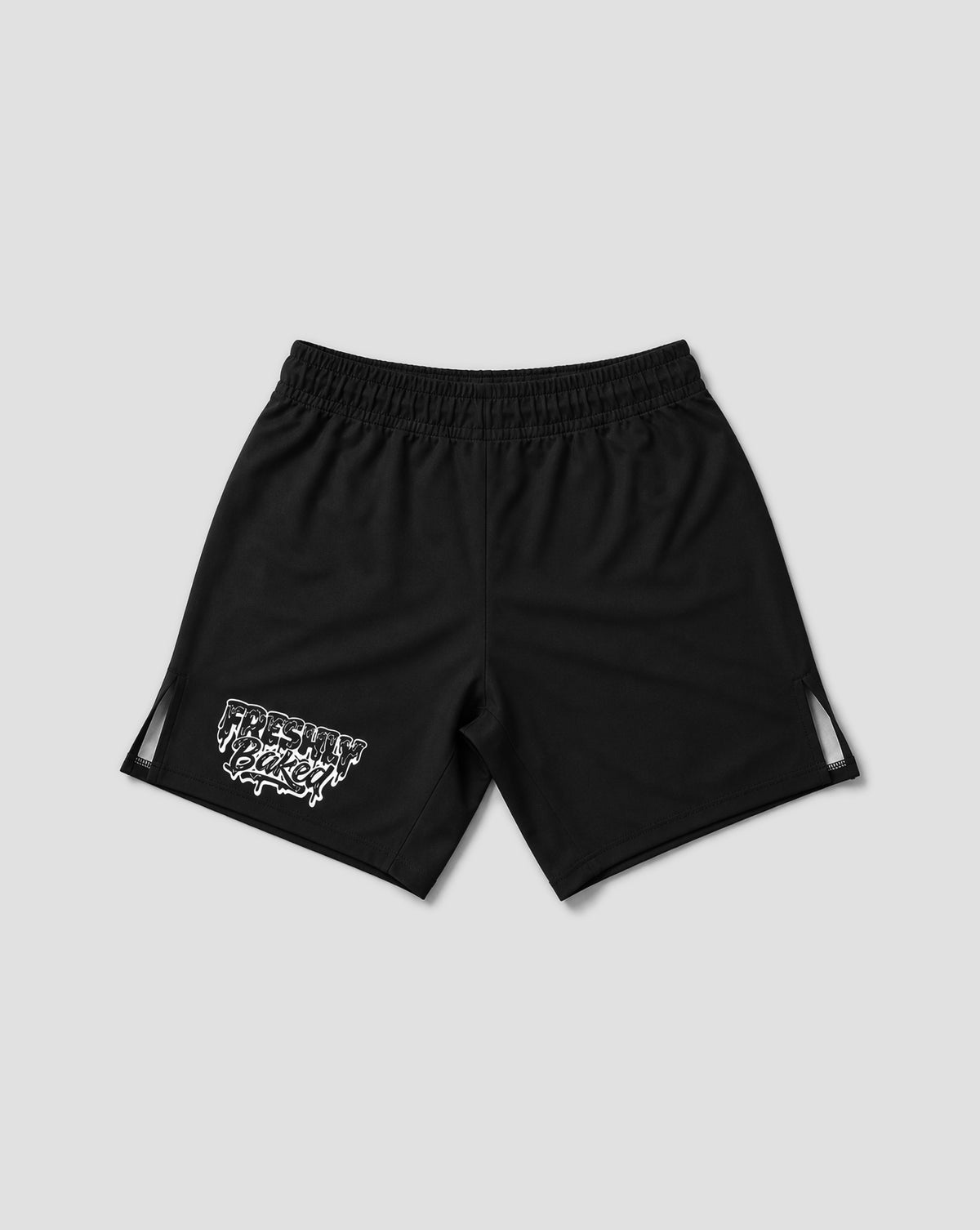 Black Gothic Logo Shorts