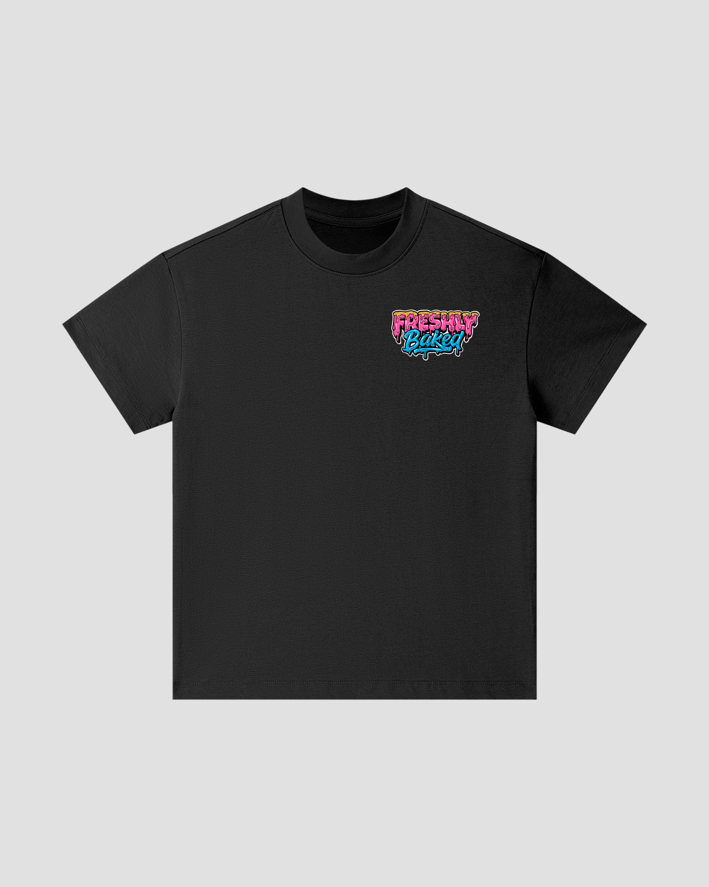 Kids Heavyweight Cotton Logo Tee Black