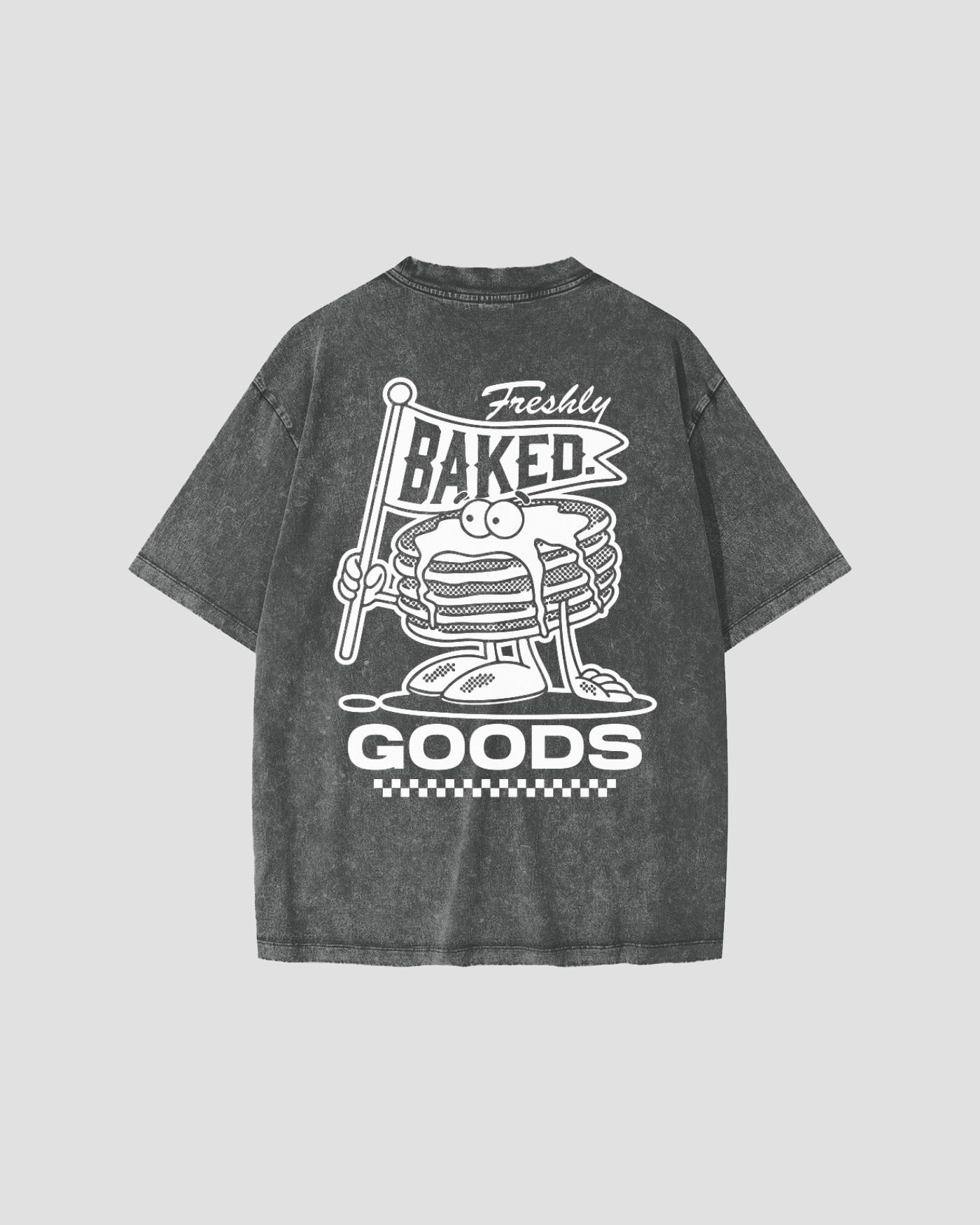 Kids Oversized Pancakes Snow Washed Gray