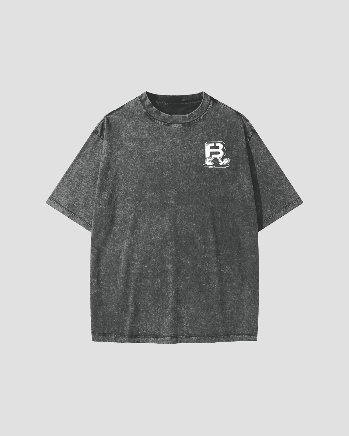Kids Oversized Pancakes Snow Washed Gray