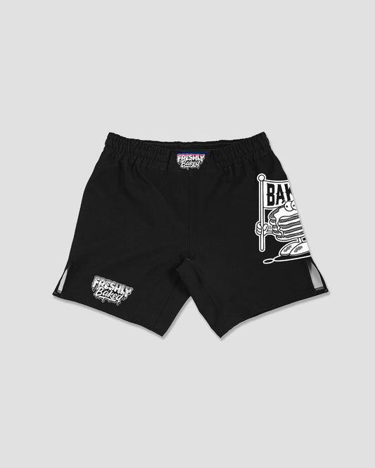 Black Pancake Shorts