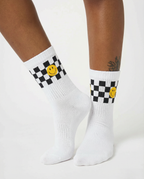 Checkered Black and white socks - Freshly Baked