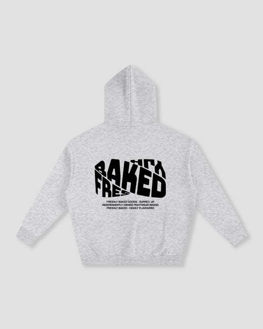 Oversized Grey Vortex Hoodie - Heavy Fleeced