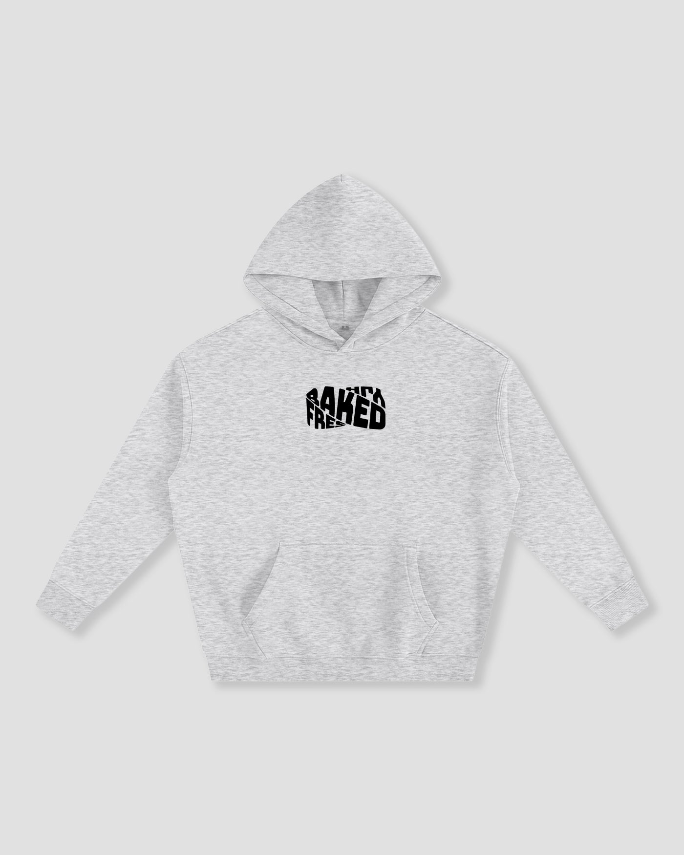 Oversized Grey Vortex Hoodie - Heavy Fleeced