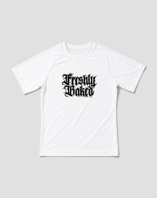 White Gothic Logo Rashguard