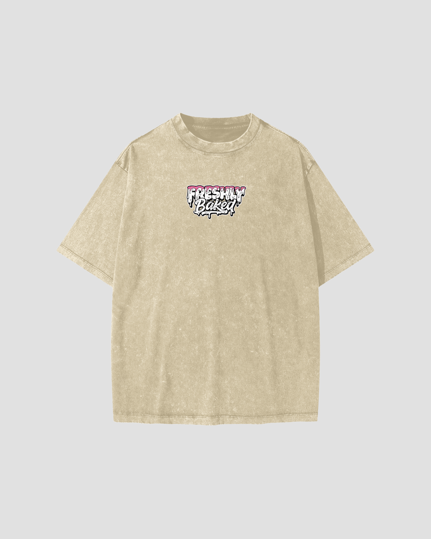 Kids Oversized Sprinkle Logo Snow Washed Khaki