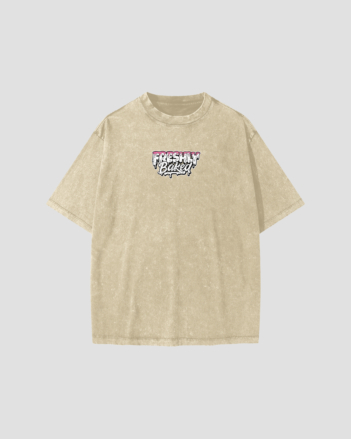 Kids Oversized Sprinkle Logo Snow Washed Khaki