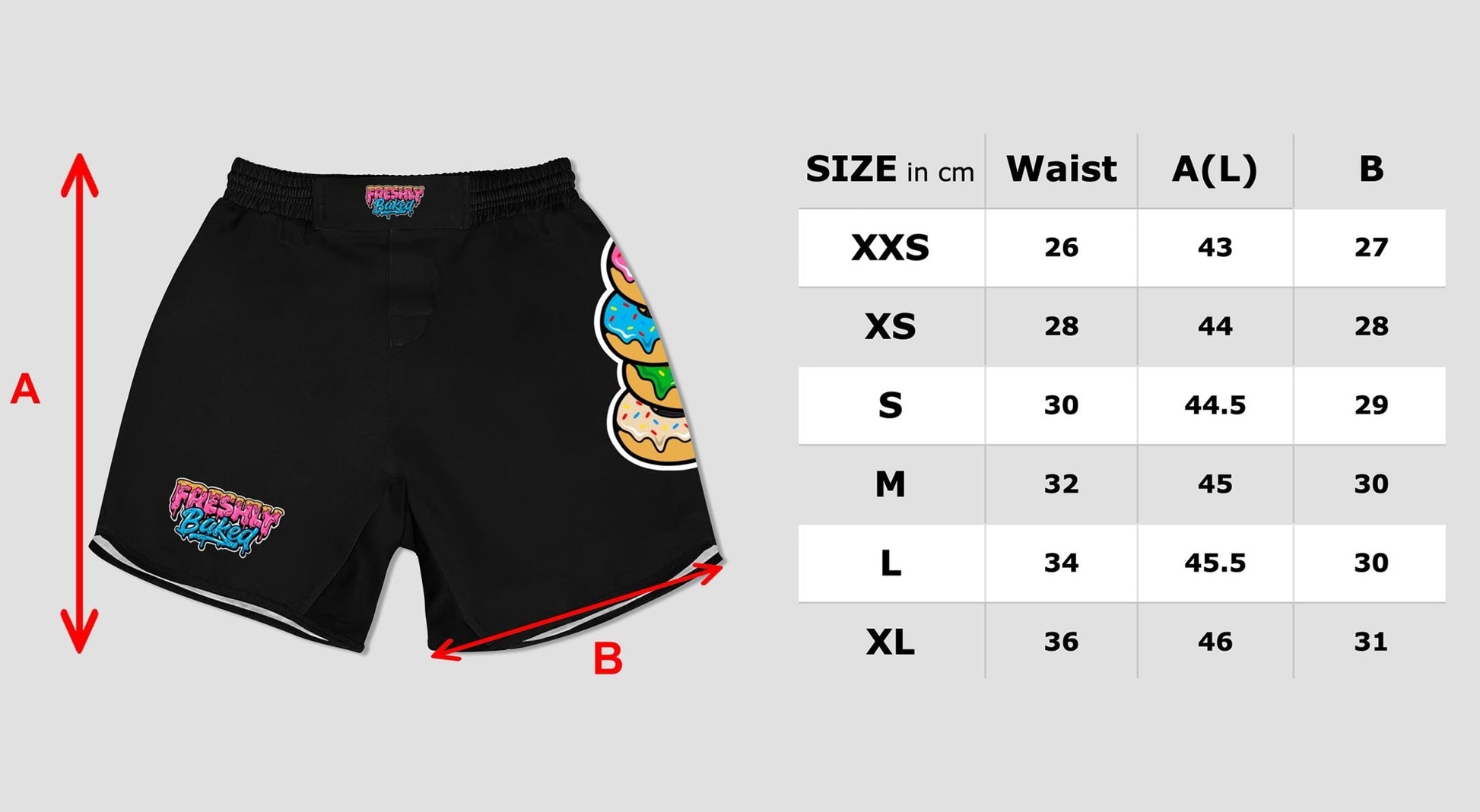 Black Base Grappling Shorts - Freshly Baked FightwearShorts