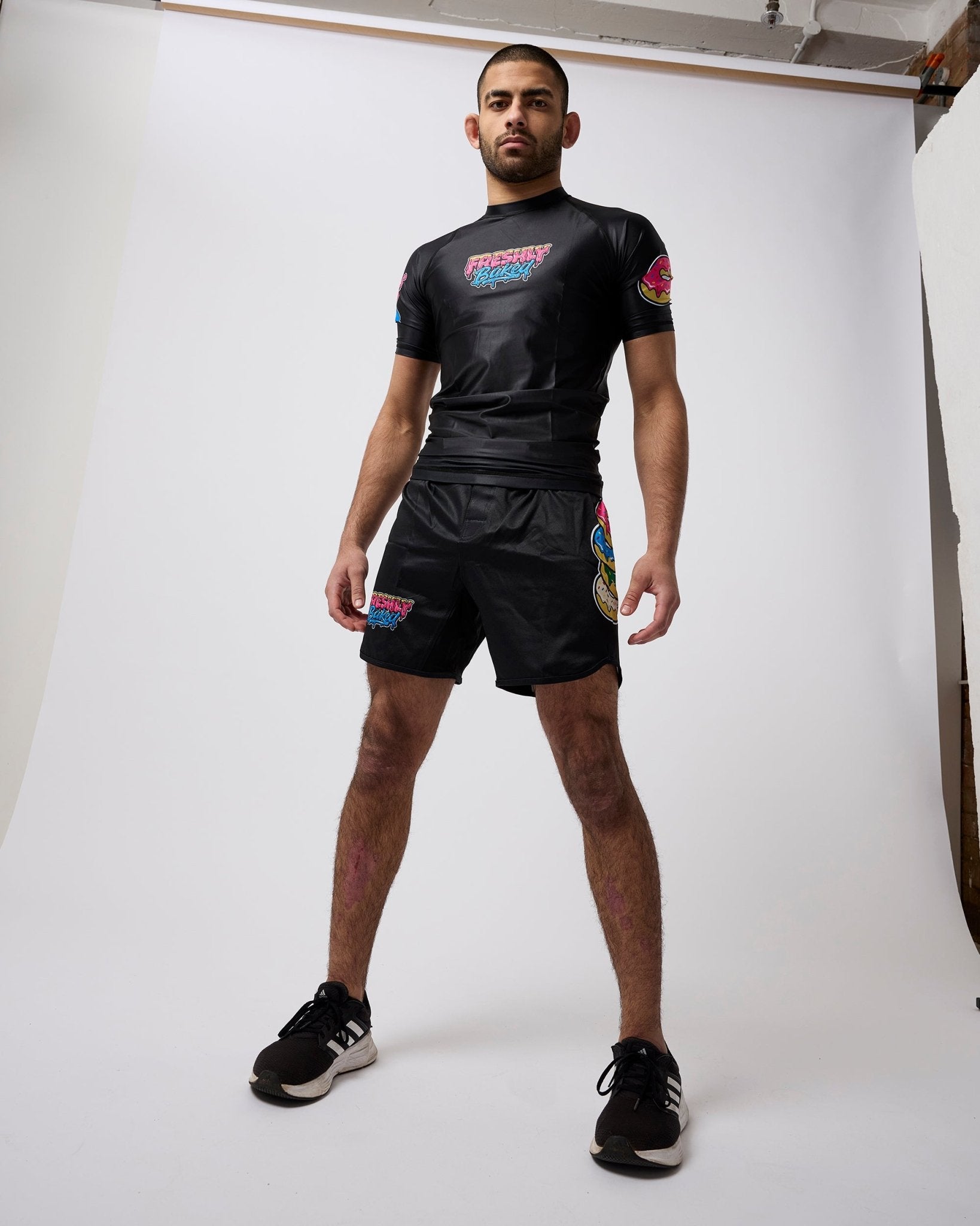 Black Base Rashguard - Freshly Baked FightwearRashguards