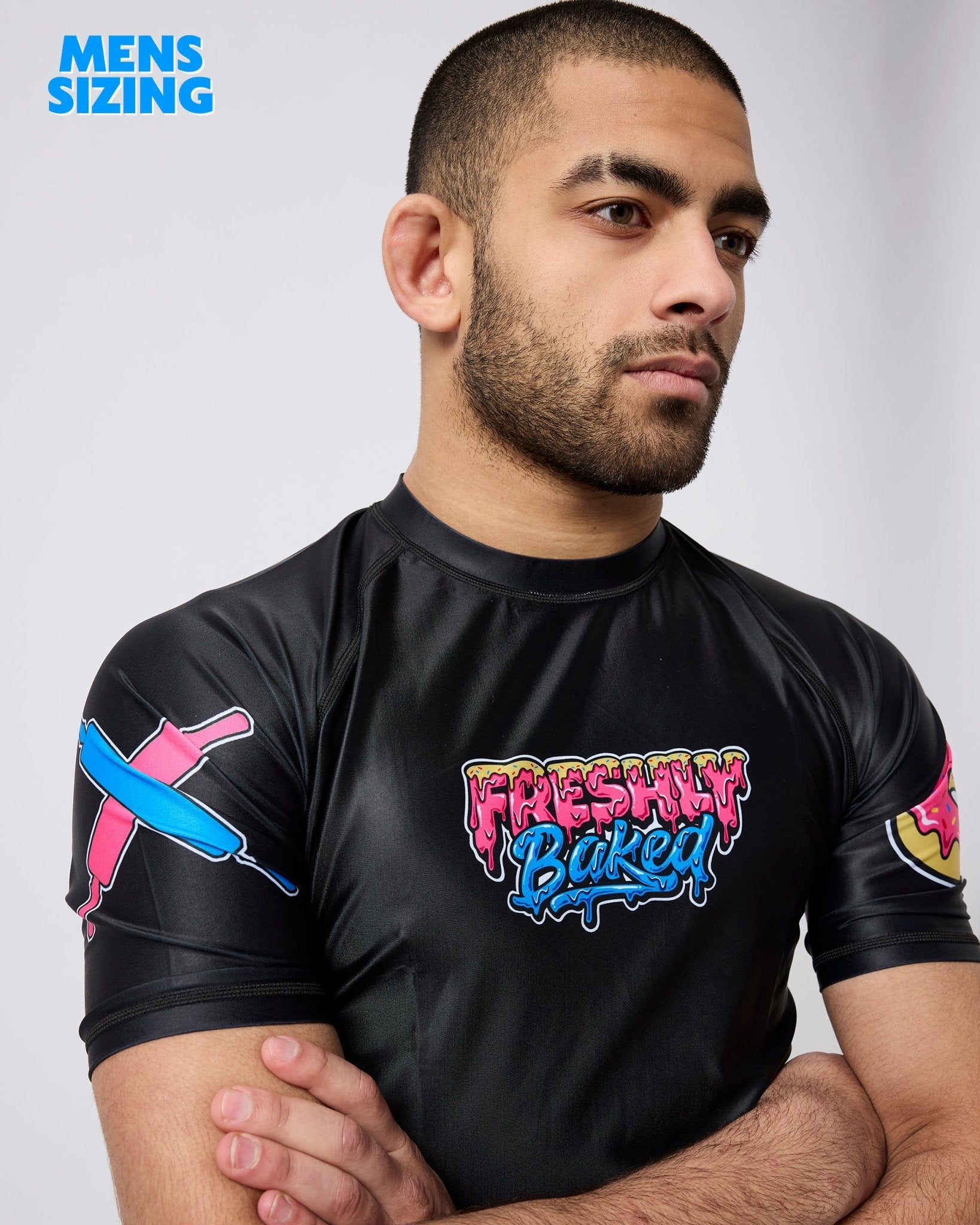 Black Base Rashguard - Freshly Baked FightwearRashguards