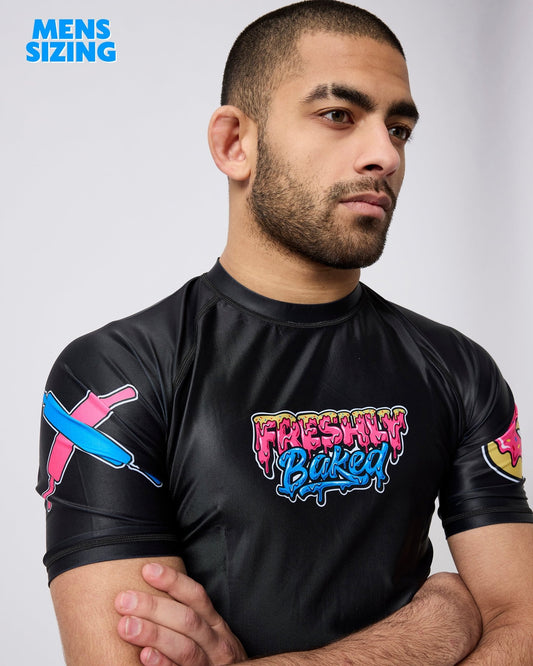 Black Base Rashguard - Freshly Baked FightwearRashguards