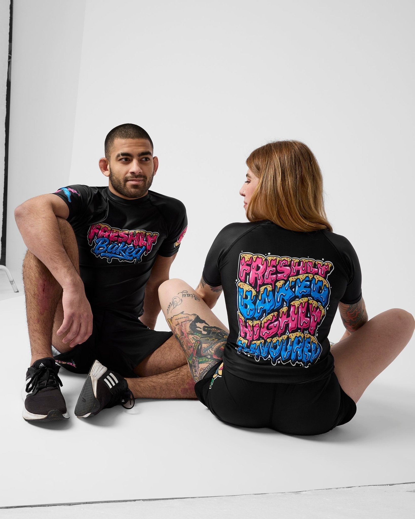 Black Highly Flavoured Rashguard - Freshly Baked FightwearRashguards