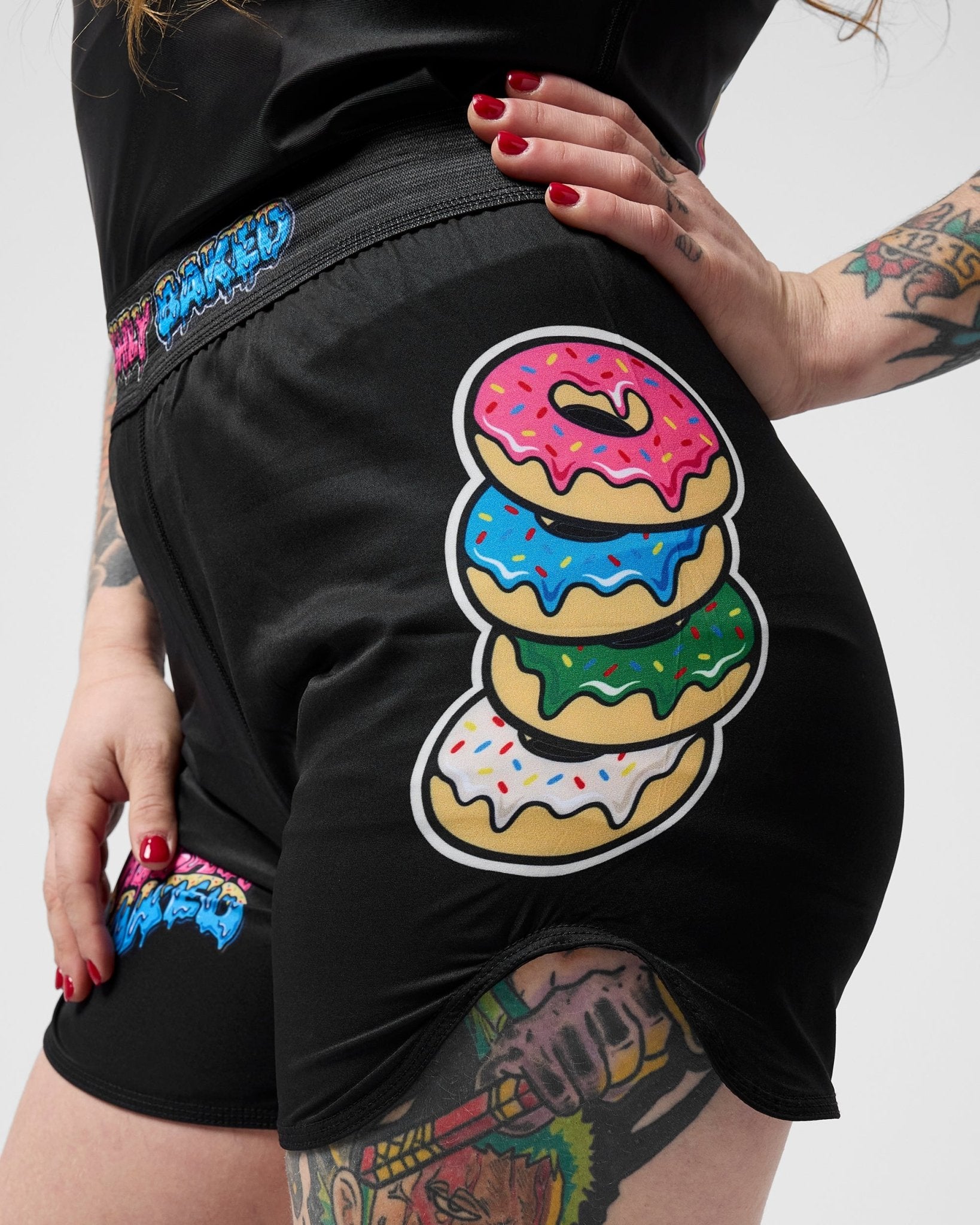 Black Highly Flavoured Shorts - Freshly Baked FightwearShorts