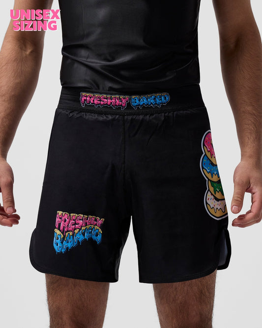 Black Highly Flavoured Shorts - Freshly Baked FightwearShorts