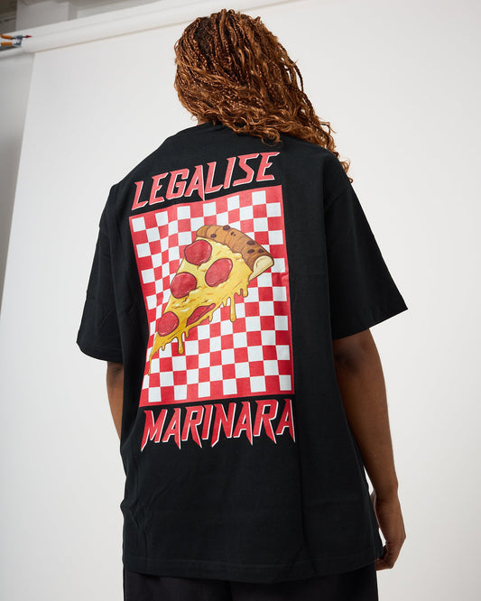 Black Legalise Marinara Tee - Freshly Baked FightwearT Shirts