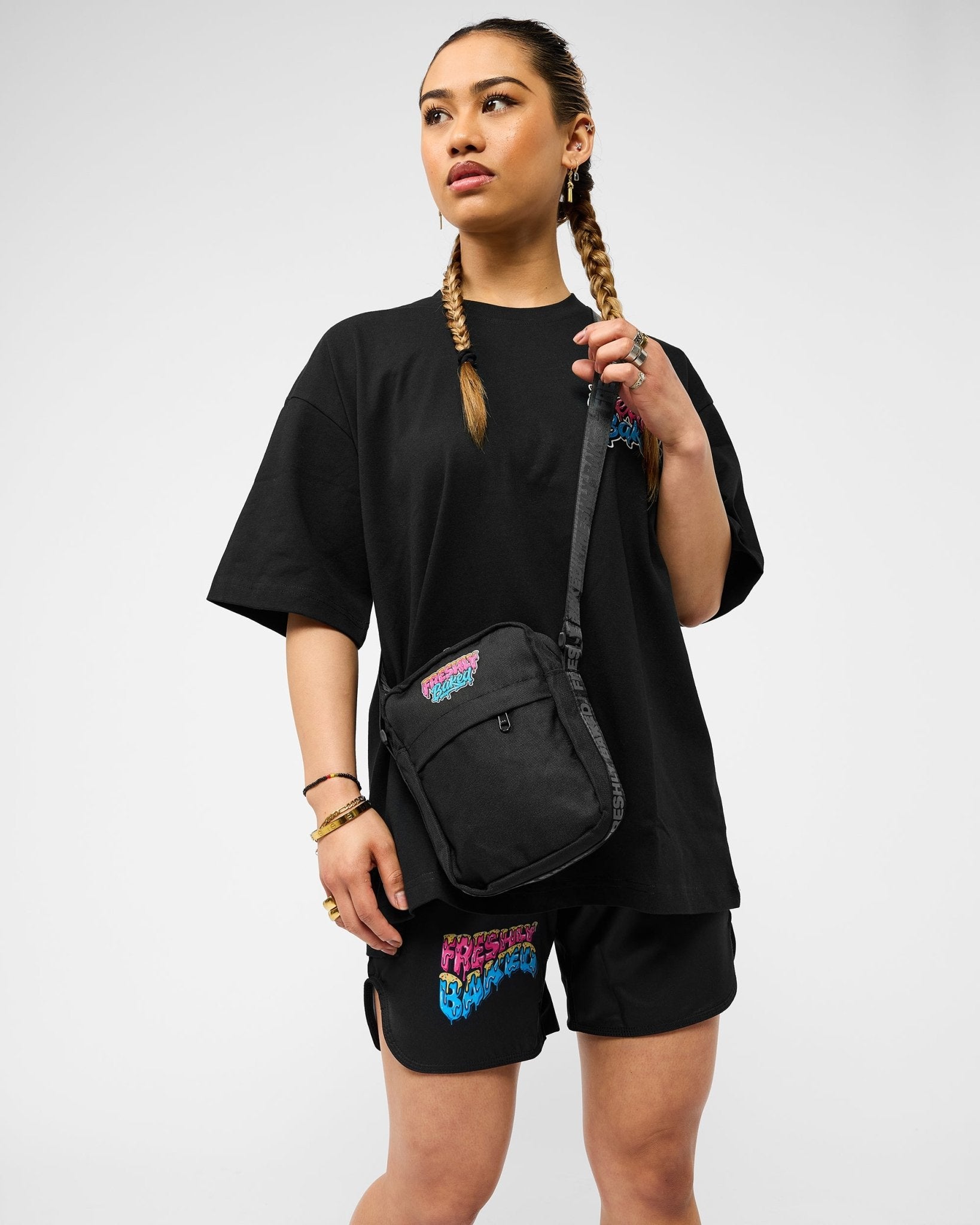 Black Messenger Bag - Freshly Baked FightwearAccessories