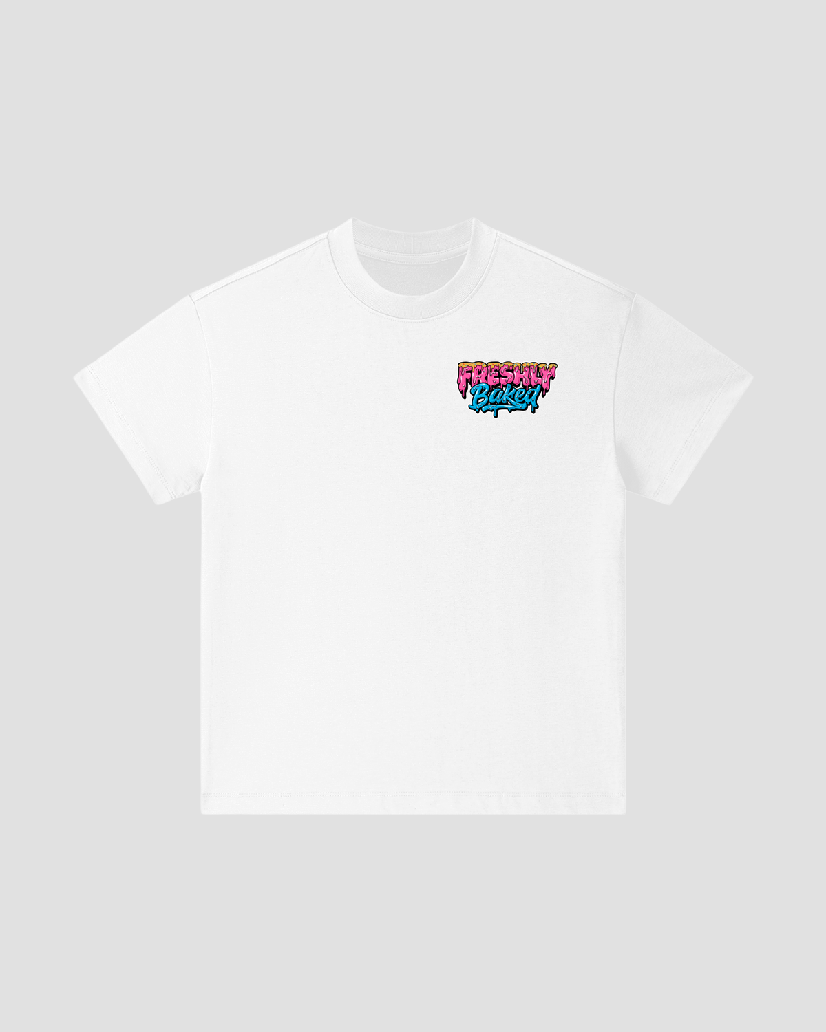 Kids Heavyweight Cotton Logo Tee Carbon White