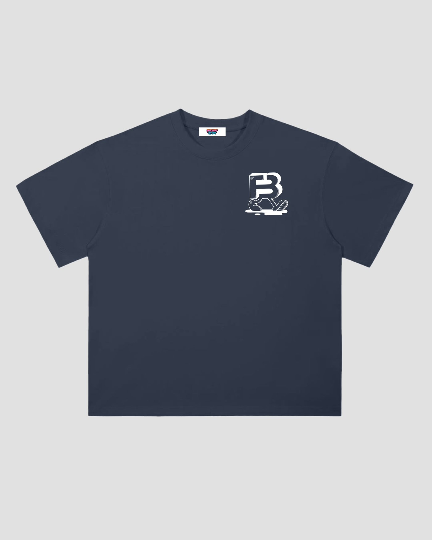 Heavyweight Pancakes T-shirts Navy Blue