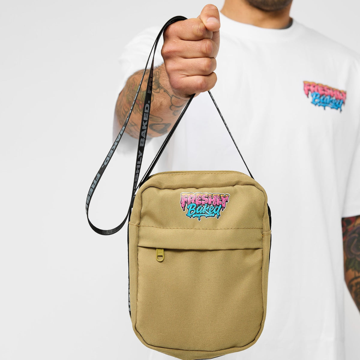 Khaki Messenger Bag