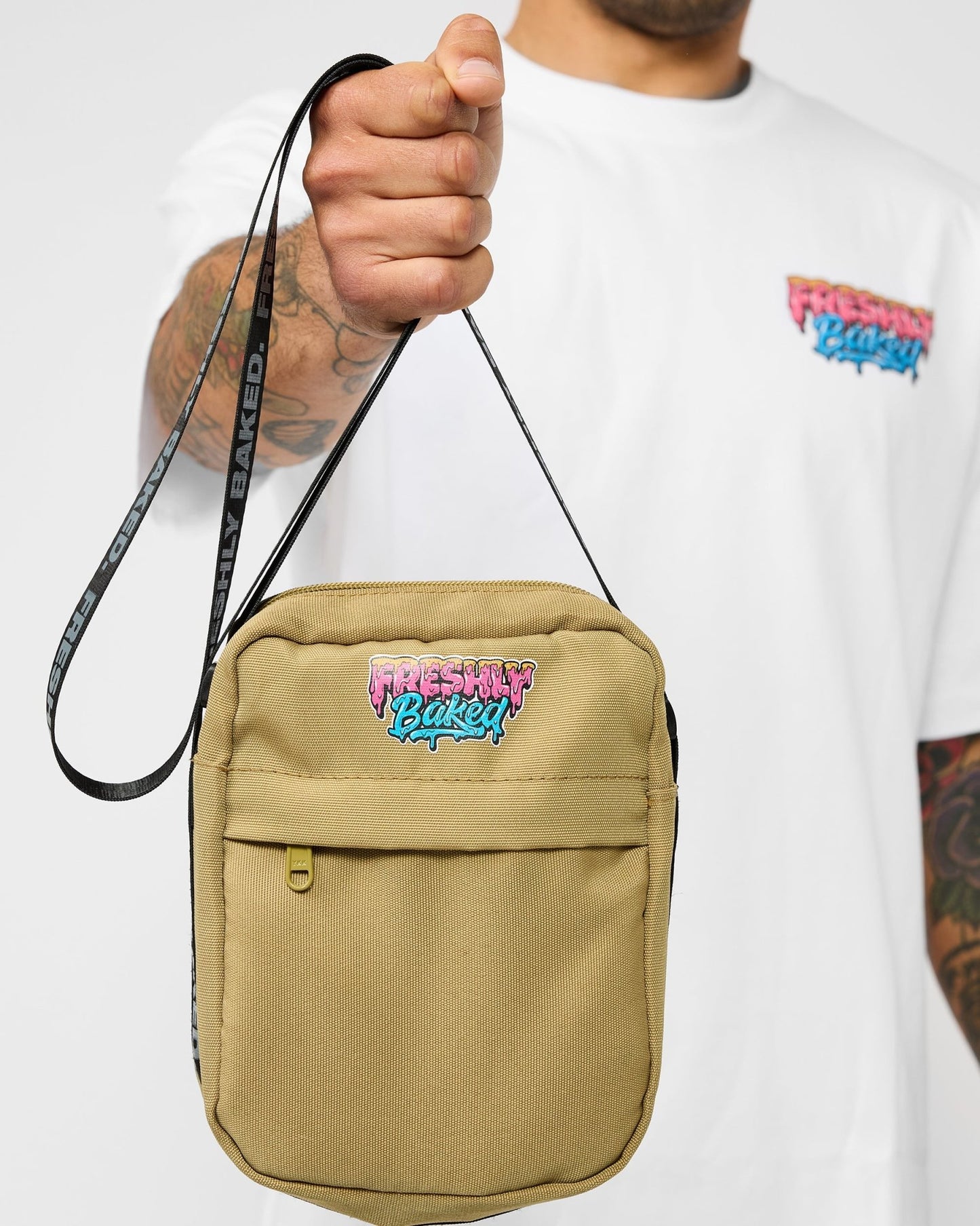 Khaki Messenger Bag - Freshly Baked FightwearAccessories