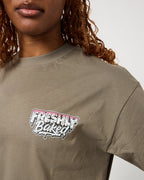 Khaki Sprinkle Logo Tee - Freshly Baked Fightwear