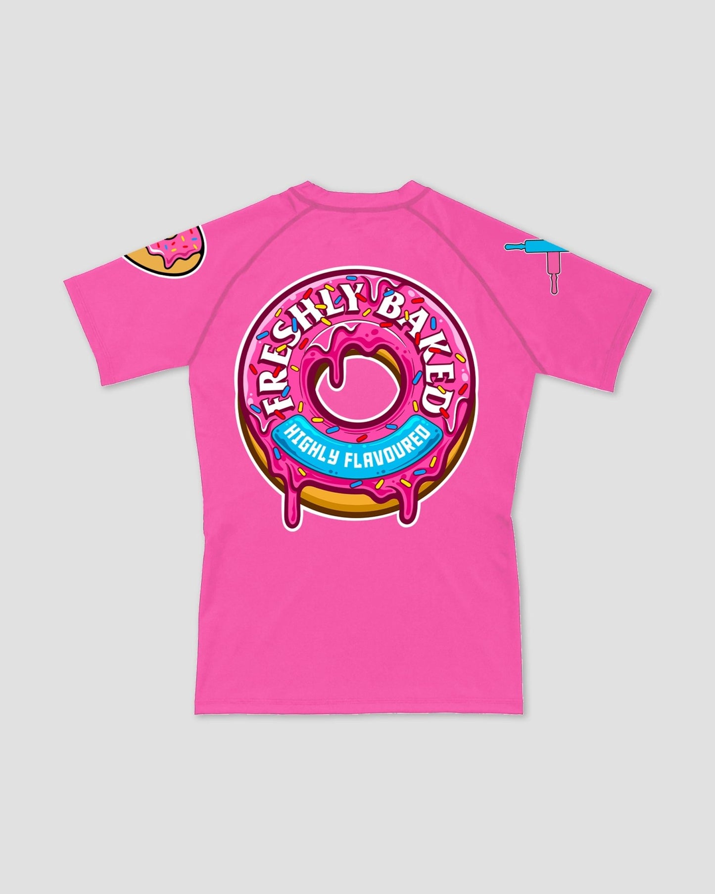Kids Pink Base Rashguard - Freshly Baked FightwearRashguards
