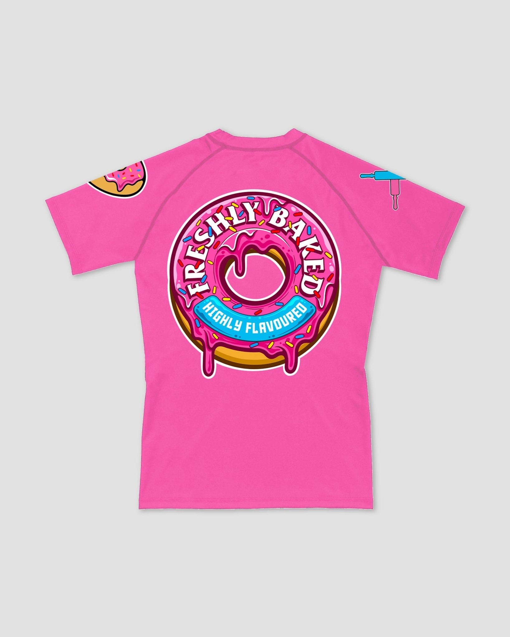 Kids Pink Base Rashguard - Freshly Baked FightwearRashguards