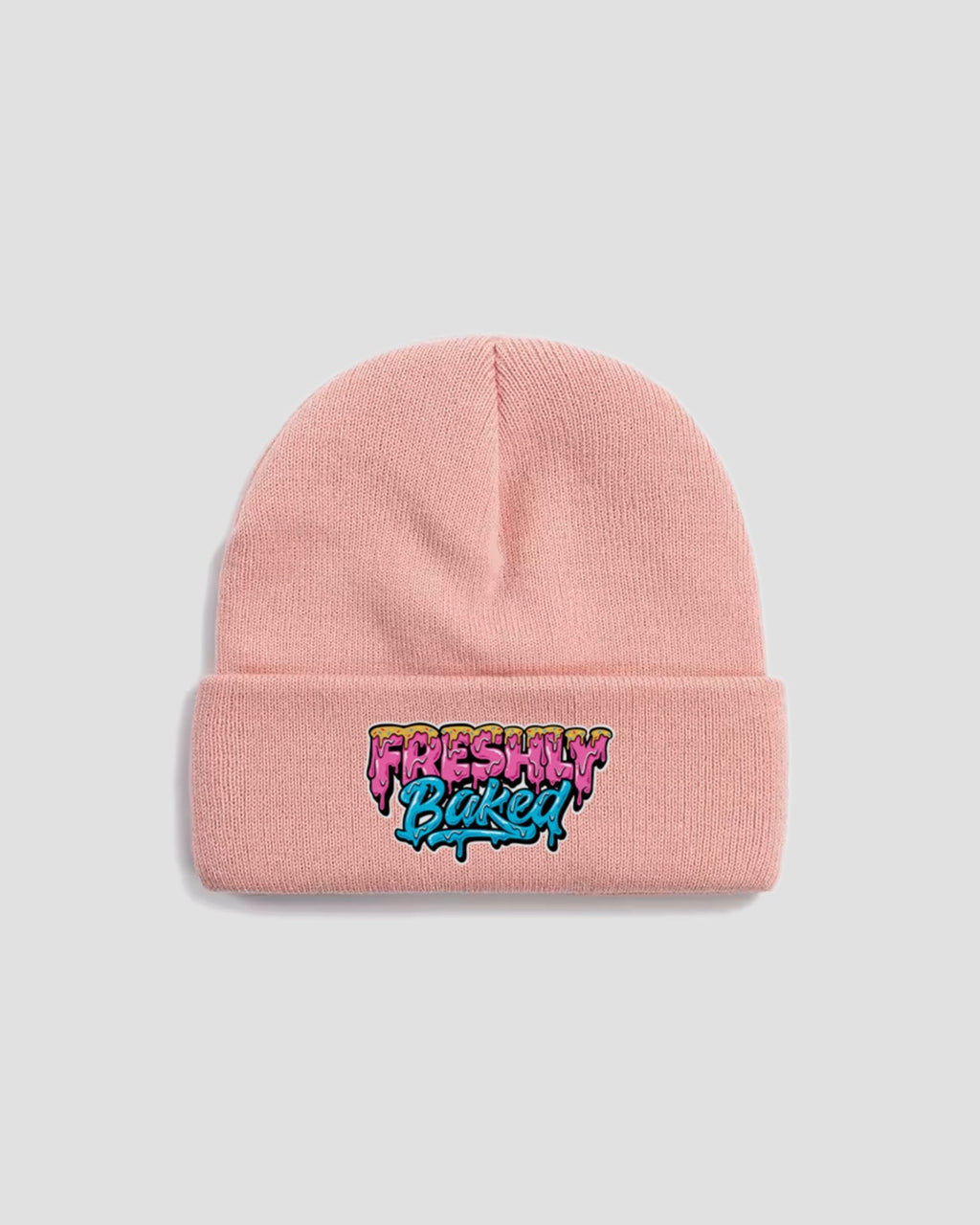 Logo Beanie Pink - Freshly Baked FightwearAccessories
