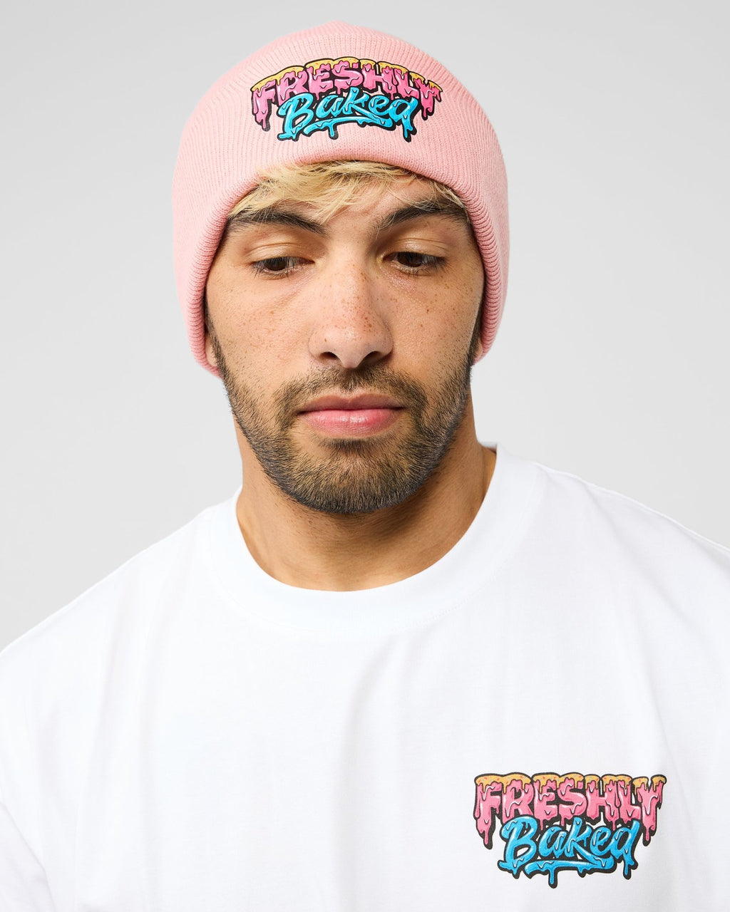 Logo Beanie Pink - Freshly Baked FightwearAccessories