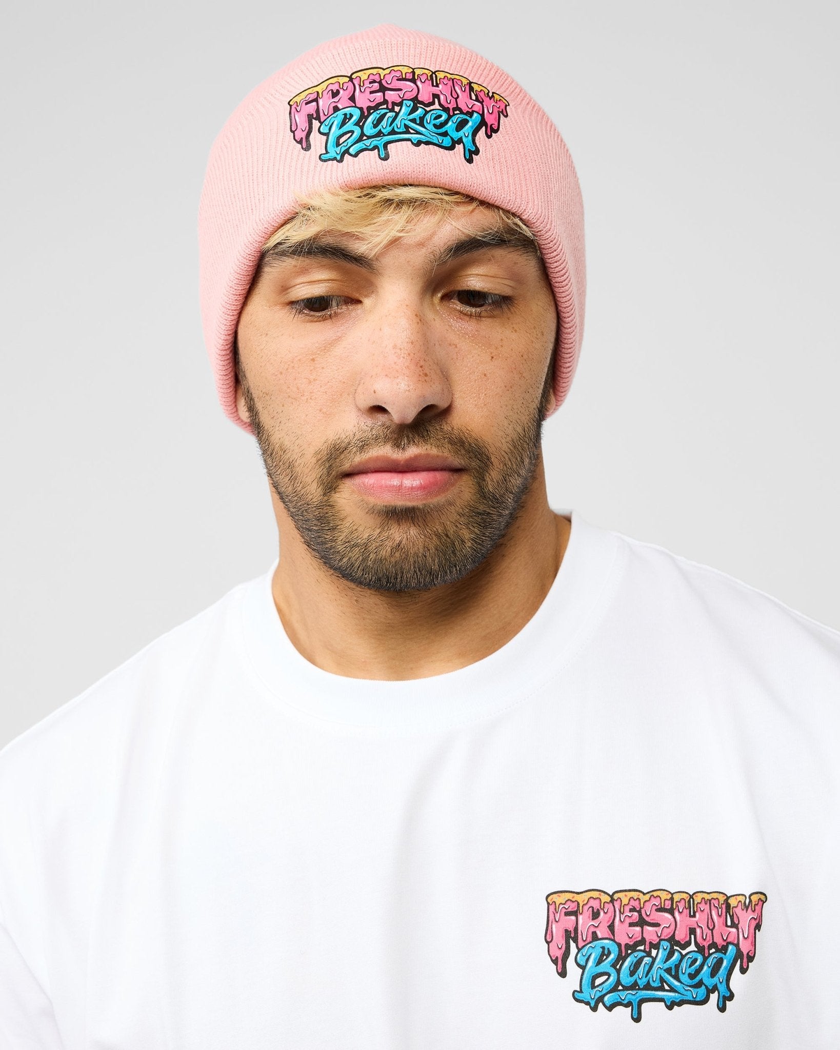 Logo Beanie Pink - Freshly Baked FightwearAccessories