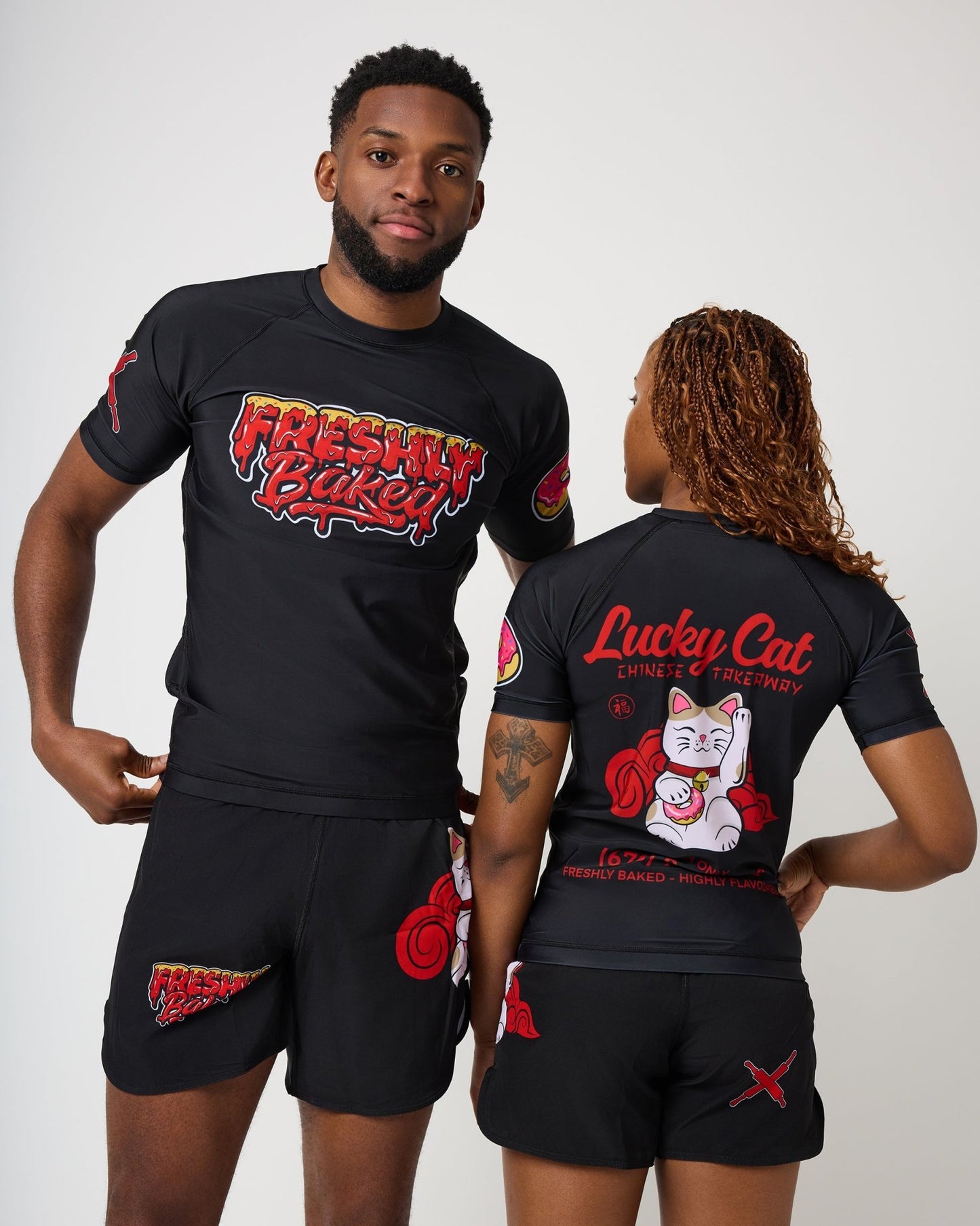 Lucky Cat Rashguard - Freshly Baked Fightwear